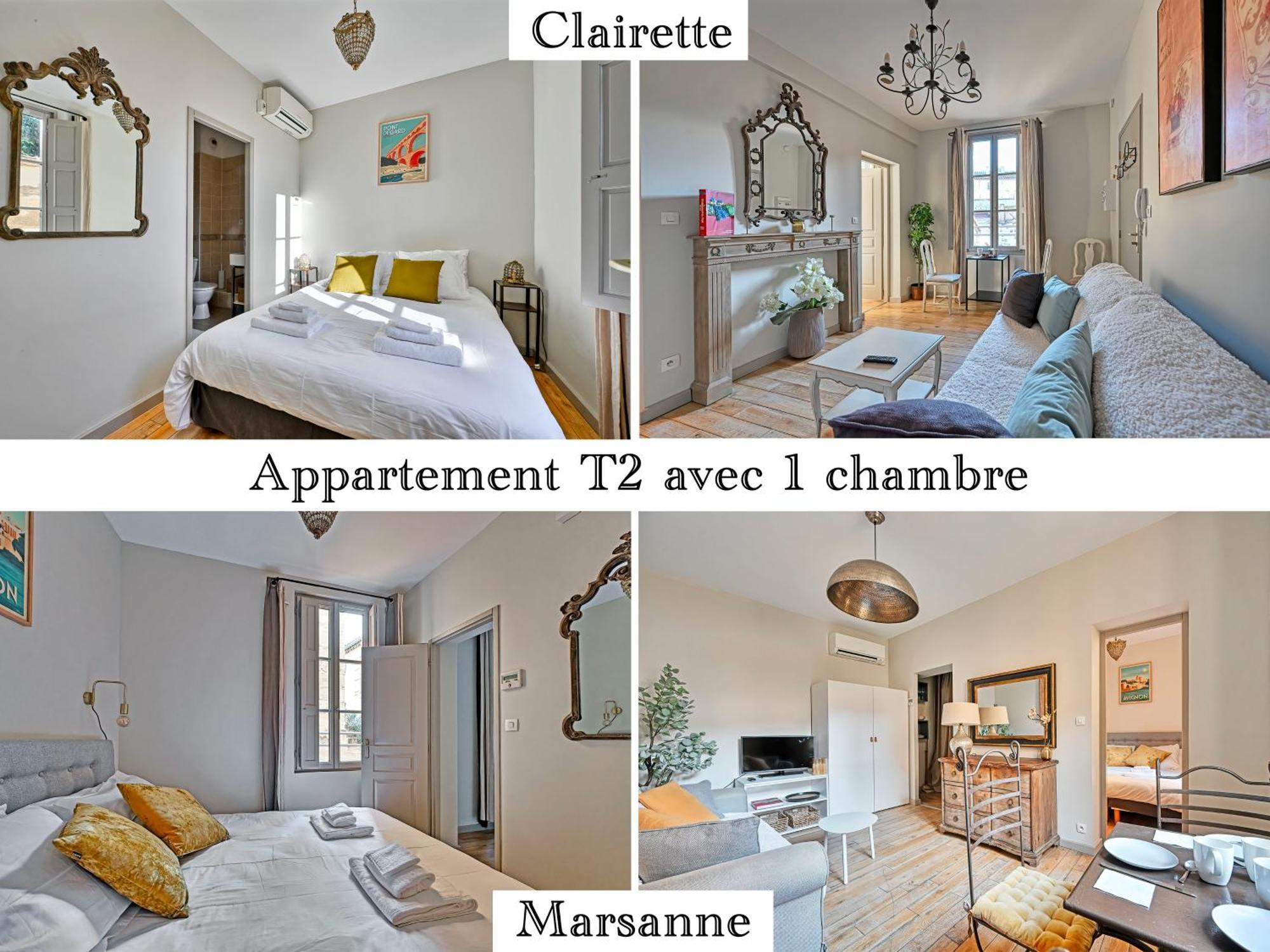 Au Coeur Des Papes, Dans Batisse De Charme Studios & Appartements En Coeur De Ville Avignon Buitenkant foto